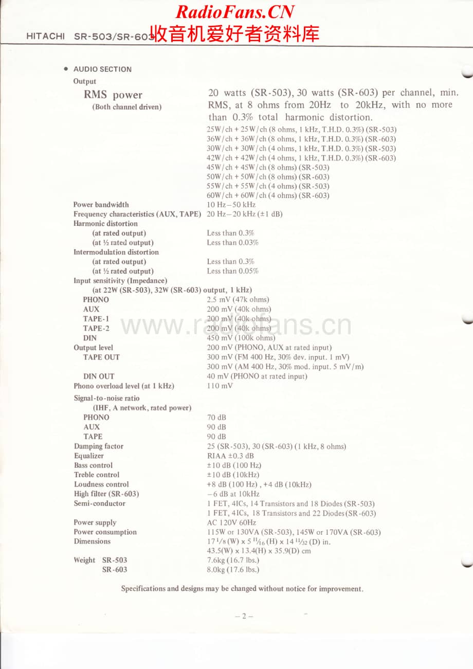 Hitachi-SR503-rec-sm维修电路原理图.pdf_第2页