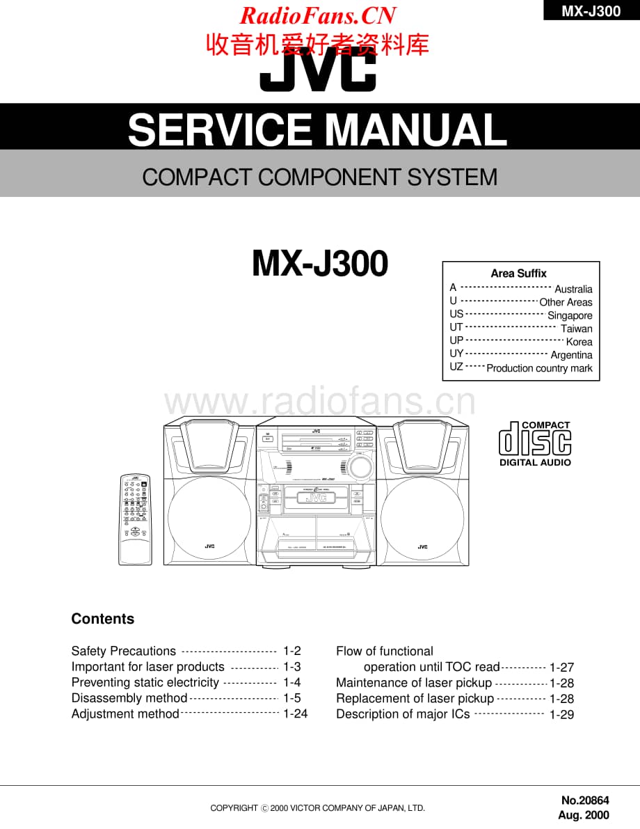 JVC-MXJ300-cs-sm维修电路原理图.pdf_第1页