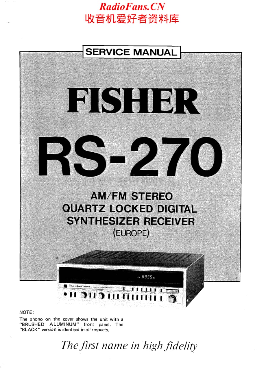 Fisher-RS270-rec-sm维修电路原理图.pdf_第1页