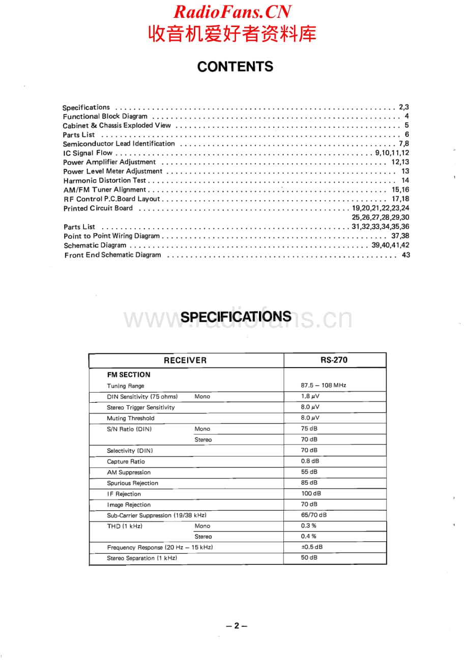 Fisher-RS270-rec-sm维修电路原理图.pdf_第2页