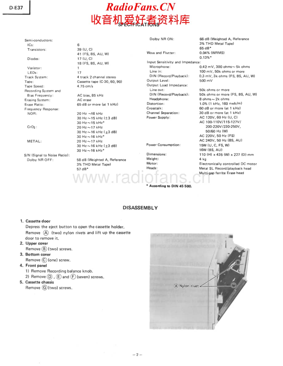 Hitachi-DE37-tape-sm维修电路原理图.pdf_第2页