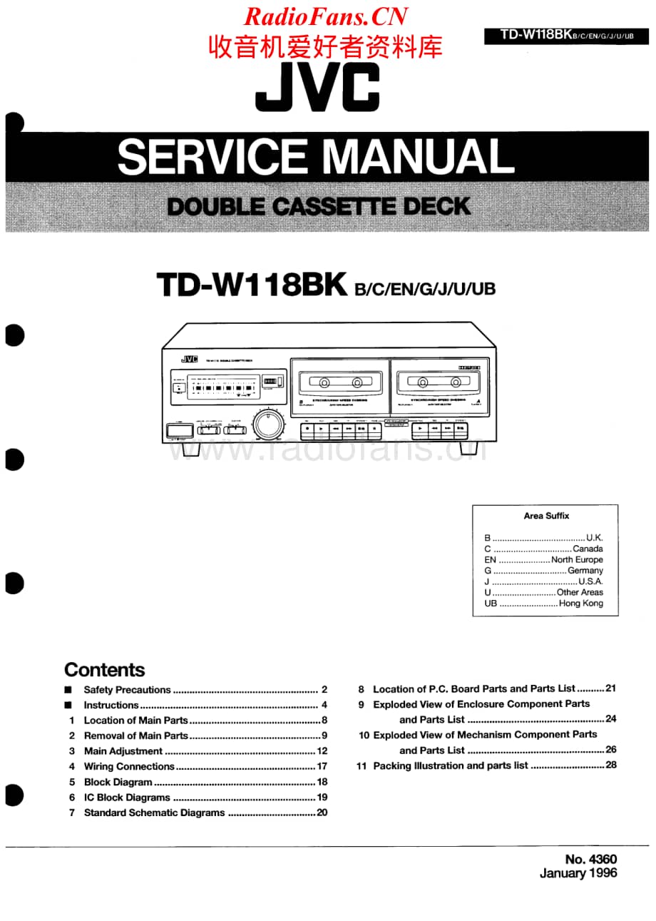 JVC-TDW118BK-tape-sm维修电路原理图.pdf_第1页