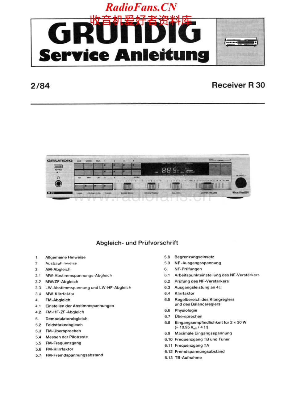 Grundig-R30-rec-sm维修电路原理图.pdf_第1页