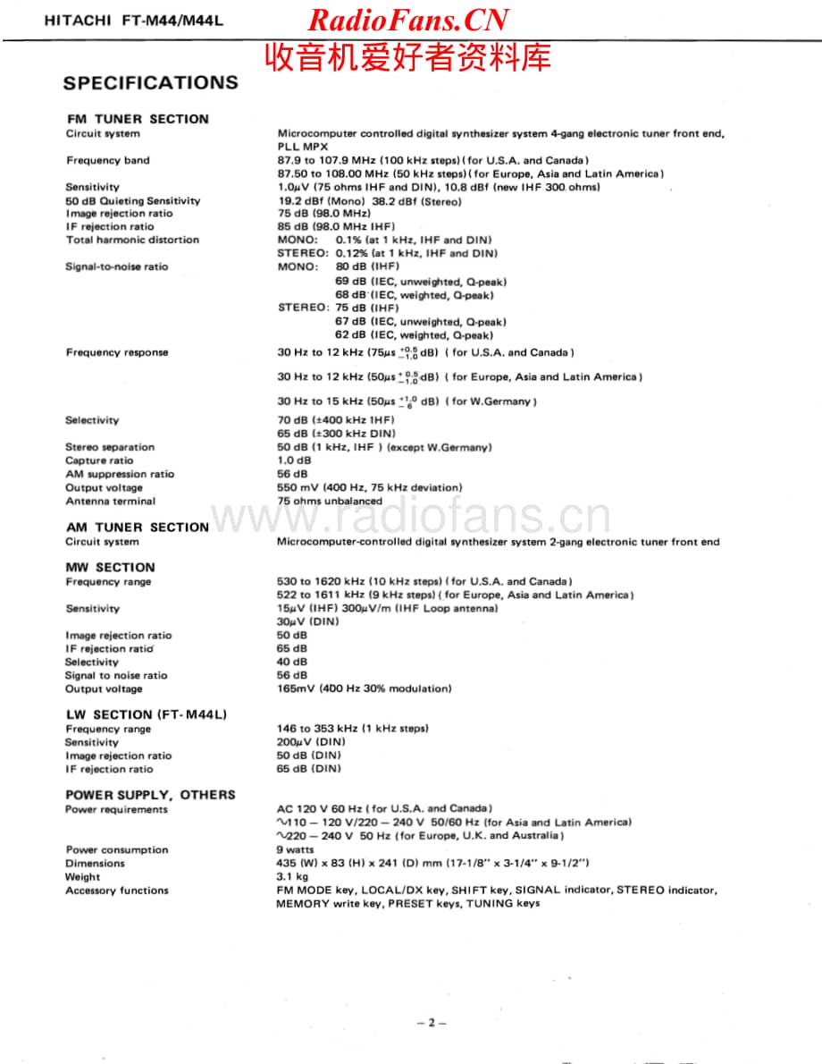 Hitachi-FTM44L-tun-sm维修电路原理图.pdf_第2页