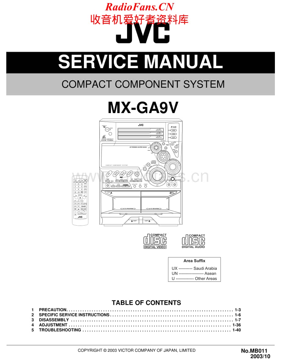 JVC-MXGA9V-cs-sm维修电路原理图.pdf_第1页