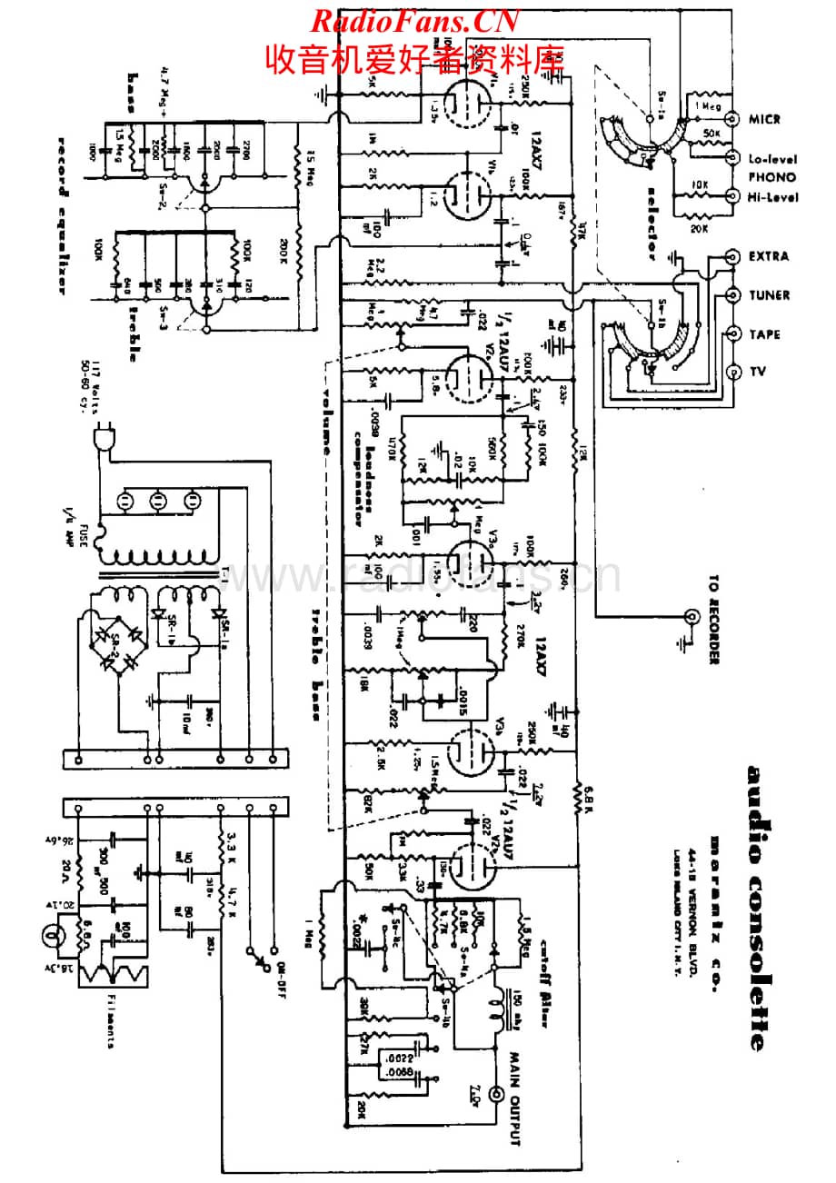 Marantz-1-pre-sch维修电路原理图.pdf_第1页