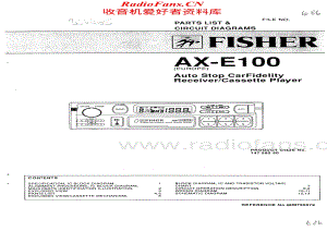 Fisher-AXE100-tape-sm维修电路原理图.pdf