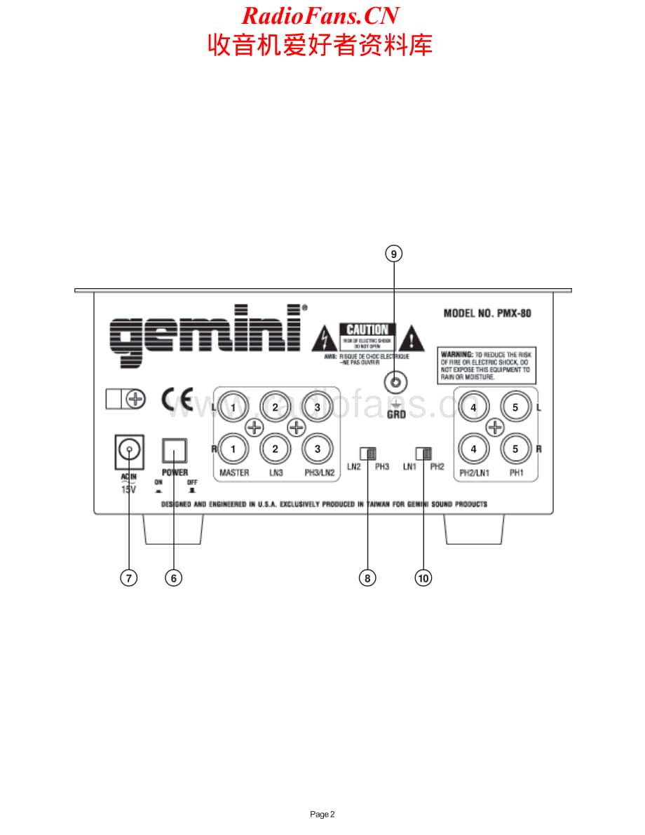 Gemini-PMX80-mix-sm维修电路原理图.pdf_第2页