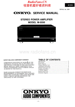 Onkyo-M5550-pwr-sm维修电路原理图.pdf