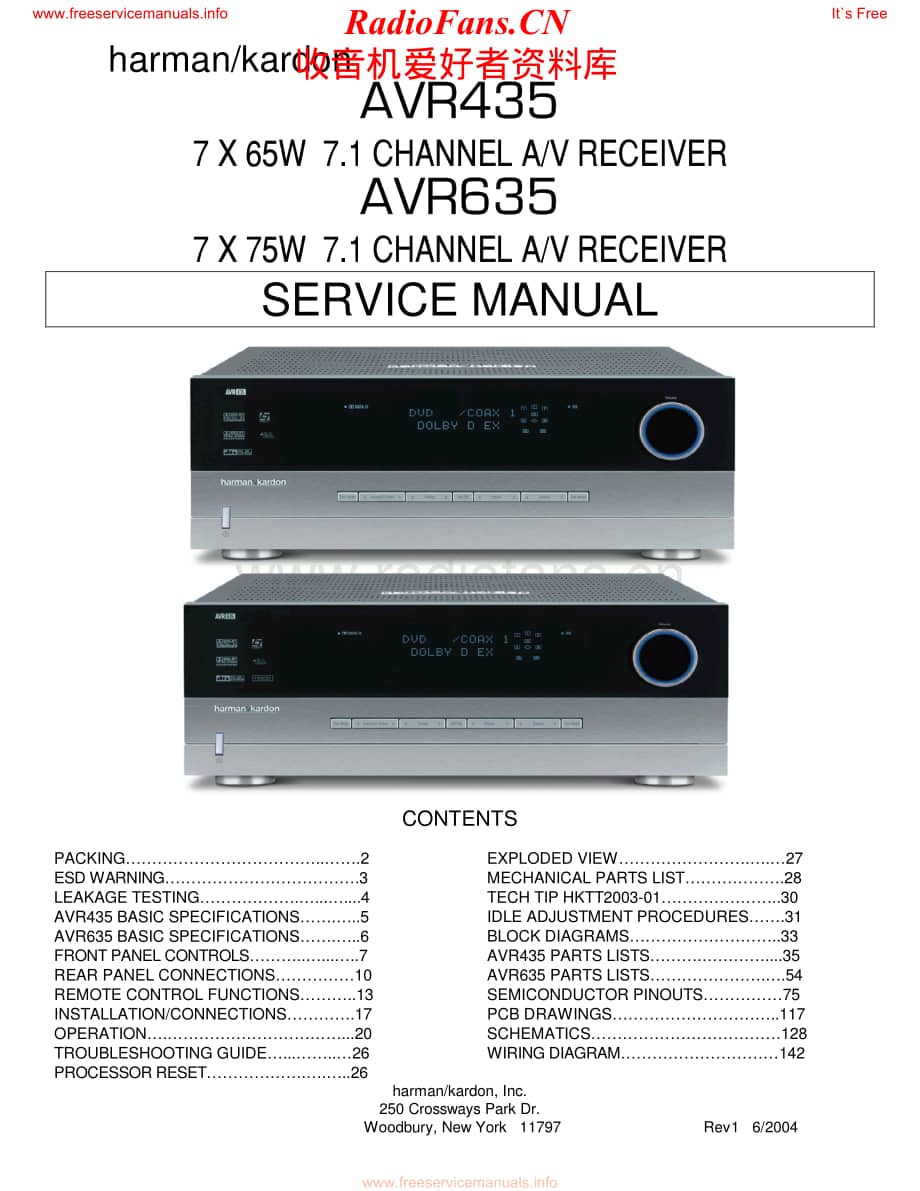 HarmanKardon-AVR635-avr-sm维修电路原理图.pdf_第1页