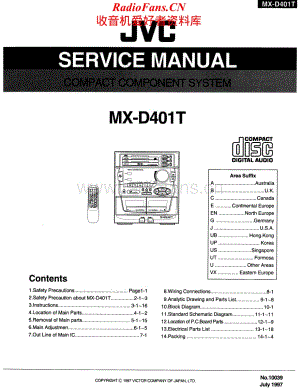 JVC-MXD401T-cs-sm维修电路原理图.pdf