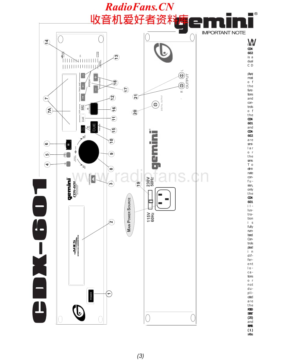 Gemini-CDX601-cd-sm维修电路原理图.pdf_第3页