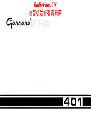 Garrard-401-tt-sm维修电路原理图.pdf