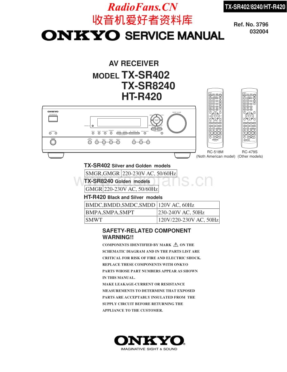 Onkyo-TXSR8240-avr-sm维修电路原理图.pdf_第1页