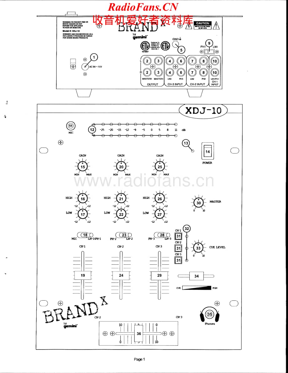 Gemini-XDJ10-mix-sm维修电路原理图.pdf_第2页