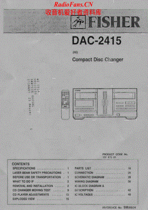 Fisher-DAC2415-cd-sm维修电路原理图.pdf