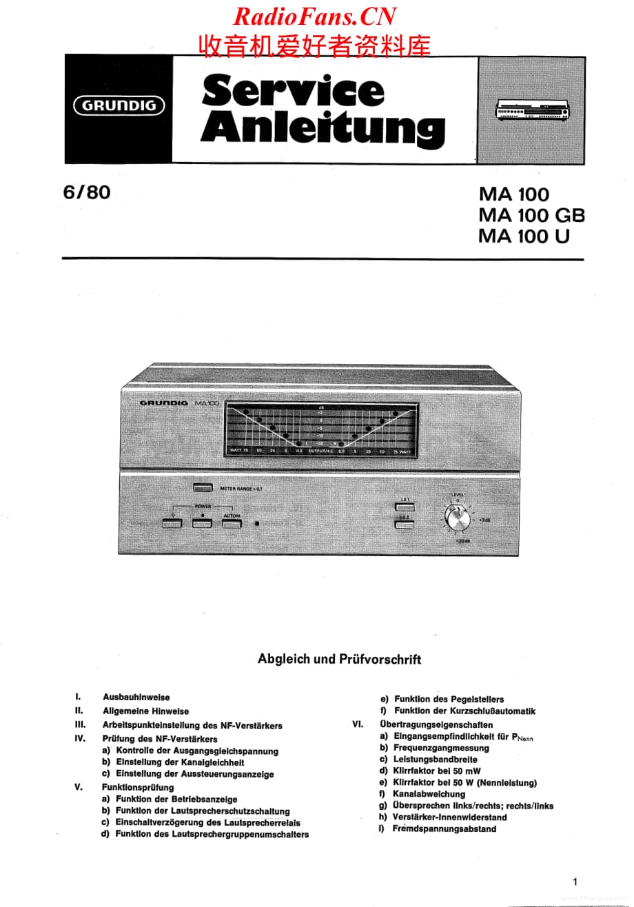 Grundig-MA100-pwr-sm维修电路原理图.pdf_第1页