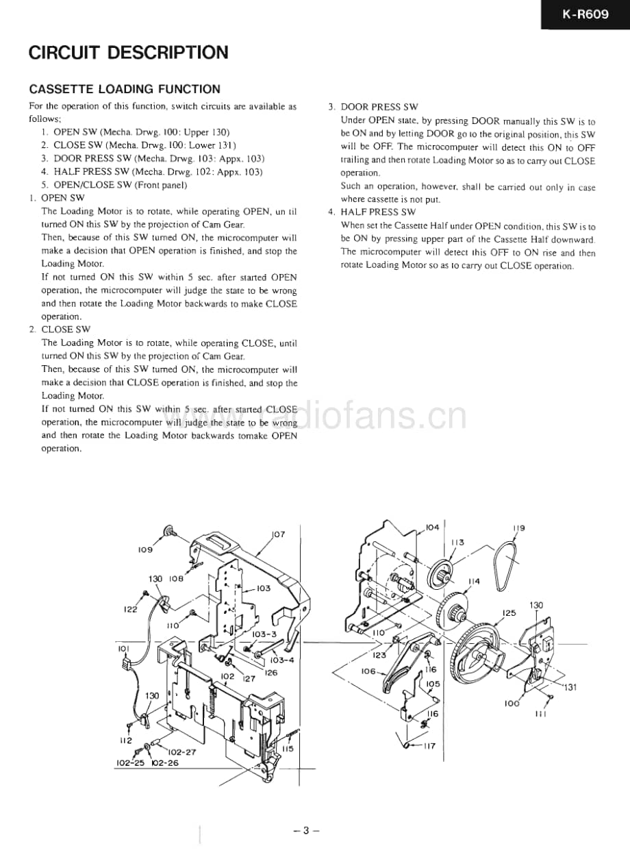 Onkyo-KR609-tape-sm维修电路原理图.pdf_第3页