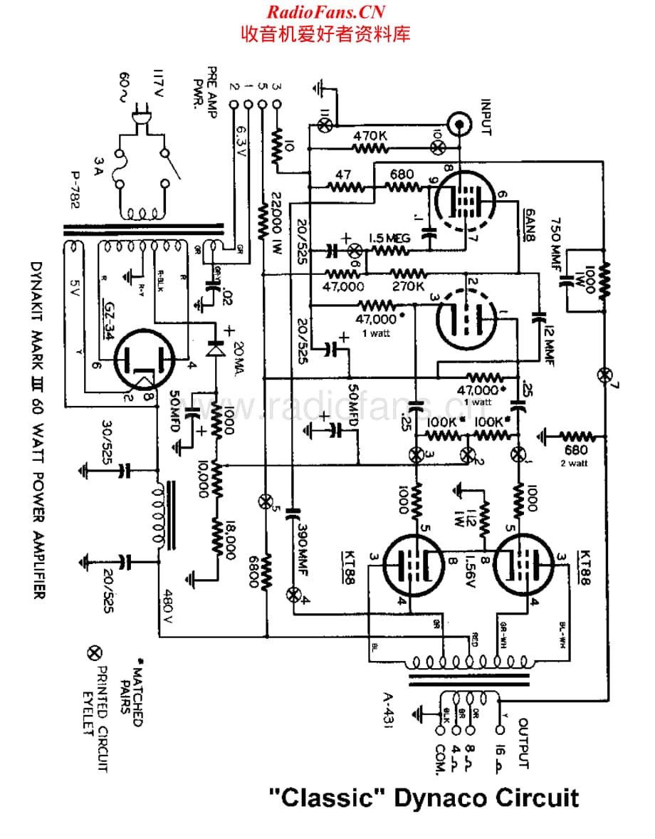 Dynaco-MarkIII-sch维修电路原理图.pdf_第1页