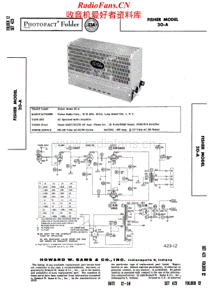 Fisher-20A-pwr-sm维修电路原理图.pdf