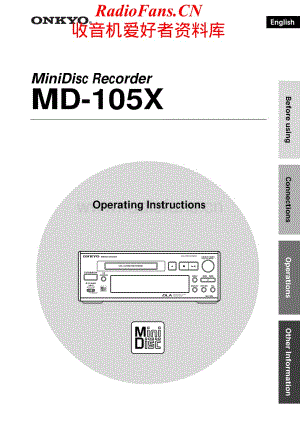 Onkyo-MD105X-md-sm维修电路原理图.pdf