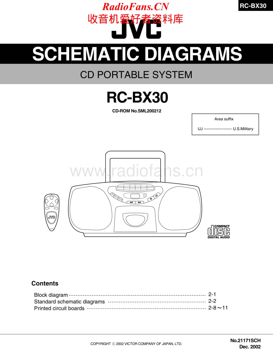 JVC-RCBX30-cs-sch维修电路原理图.pdf_第1页