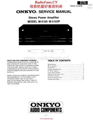 Onkyo-M5160P-pwr-sm维修电路原理图.pdf