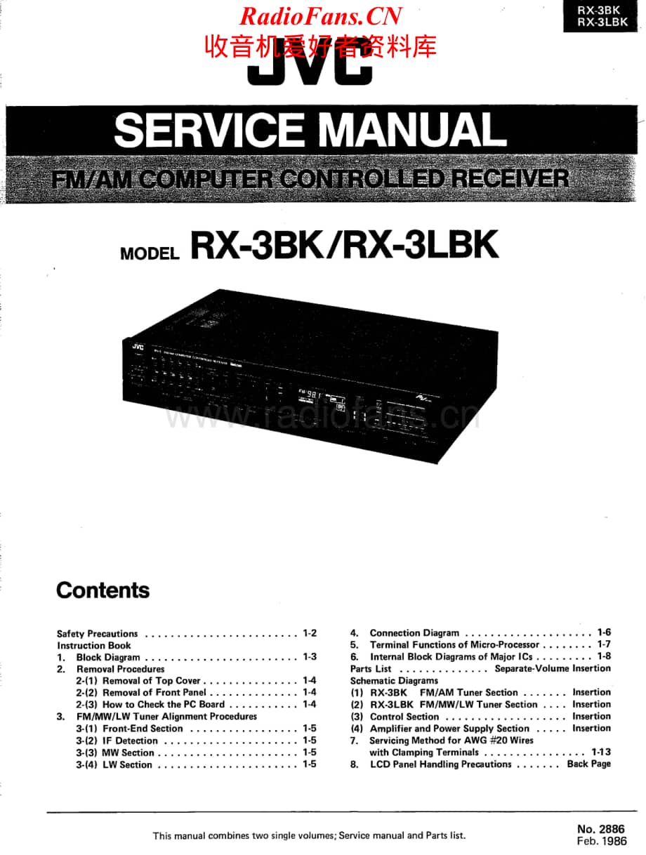 JVC-RX3BK-rec-sm维修电路原理图.pdf_第1页