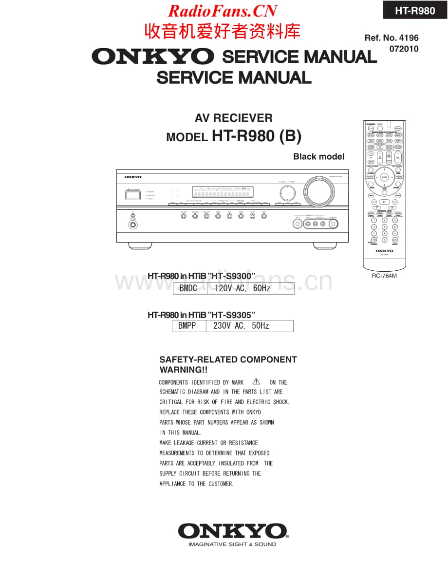 Onkyo-HTR980-avr-sm维修电路原理图.pdf_第1页