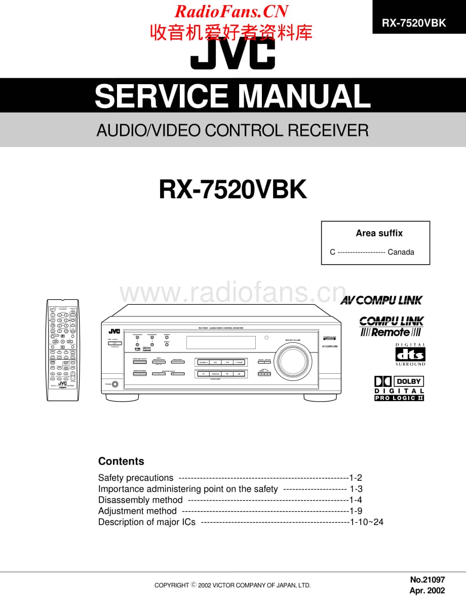 JVC-RX7520VBK-avr-sm维修电路原理图.pdf_第1页