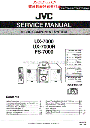 JVC-UX7000-cs-sm维修电路原理图.pdf
