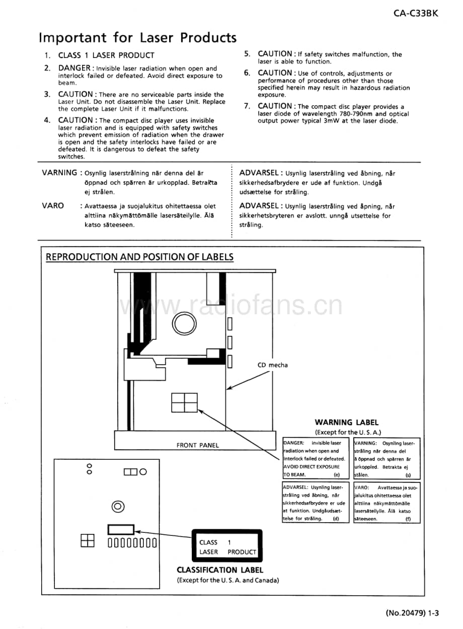 JVC-CAC33BK-cs-sm维修电路原理图.pdf_第3页