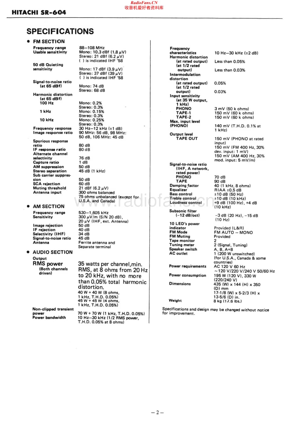 Hitachi-SR604-rec-sm维修电路原理图.pdf_第2页