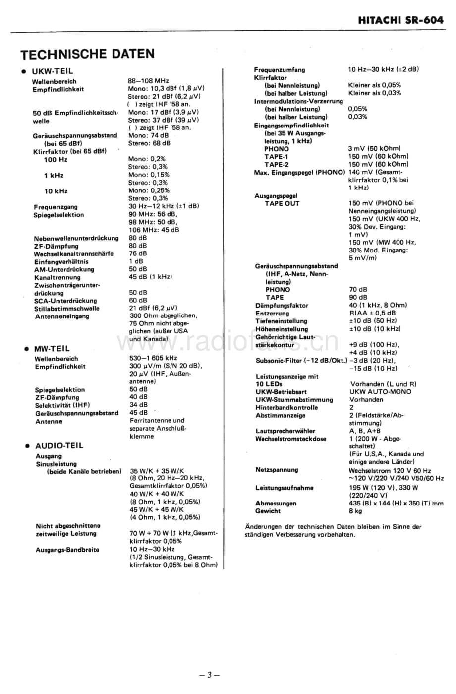 Hitachi-SR604-rec-sm维修电路原理图.pdf_第3页