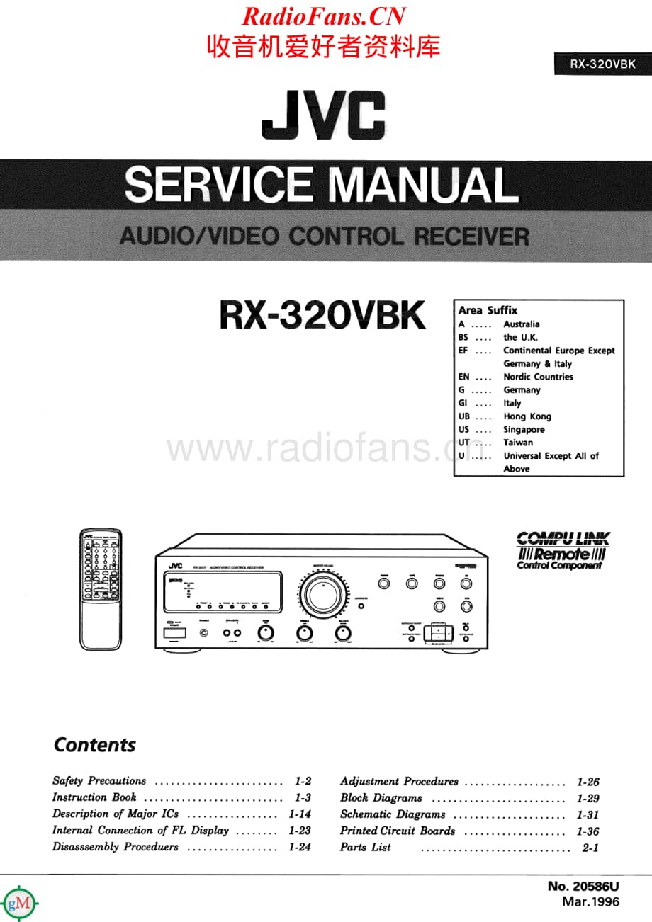 JVC-RX320VBK-rec-sm维修电路原理图.pdf_第1页