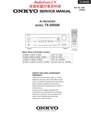 Onkyo-TXSR506-avr-sm维修电路原理图.pdf