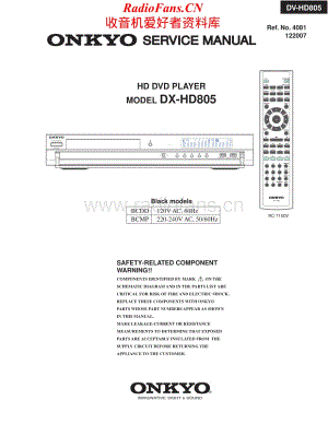Onkyo-DXHD805-cd-sm维修电路原理图.pdf