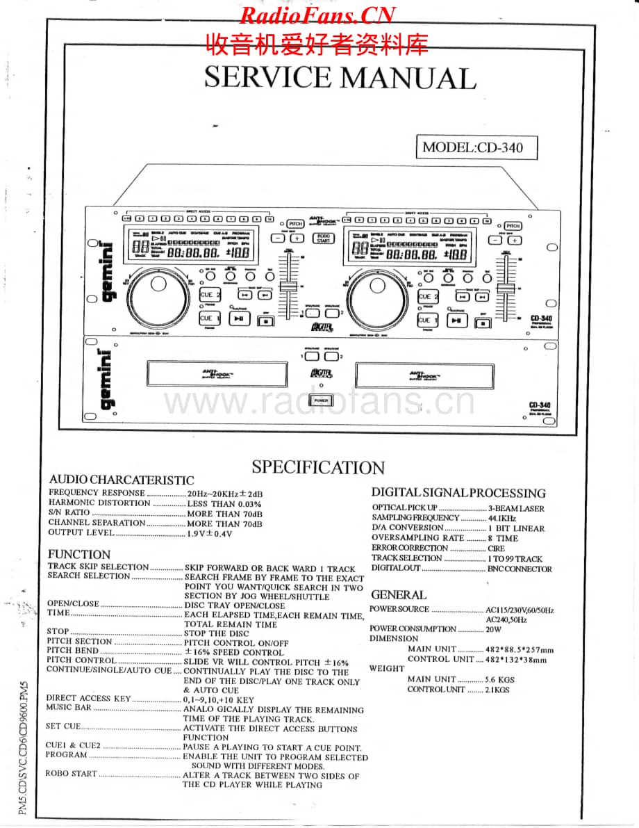 Gemini-CD340-cd-sm维修电路原理图.pdf_第1页