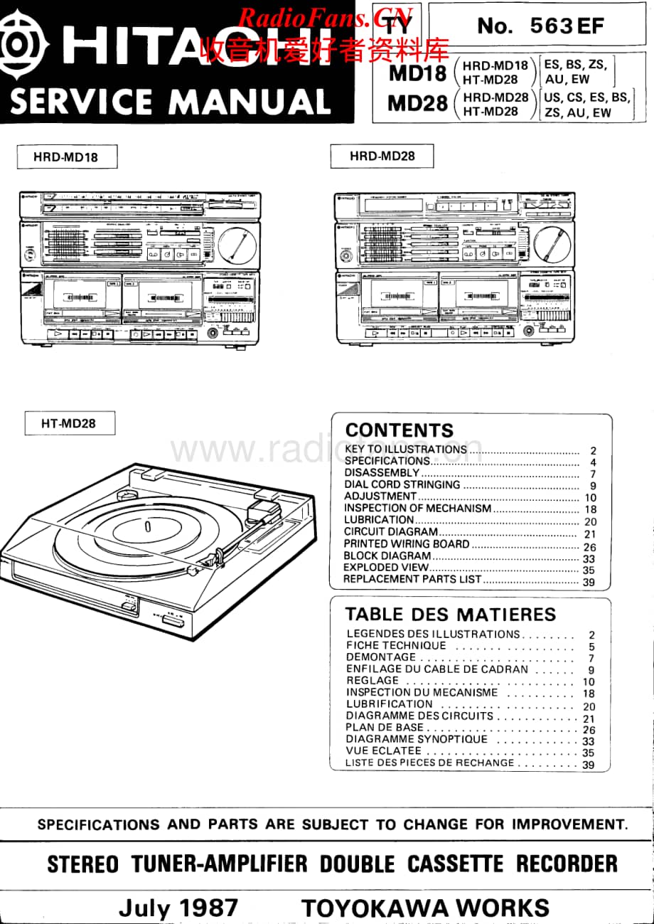 Hitachi-MD28-mc-sm维修电路原理图.pdf_第1页