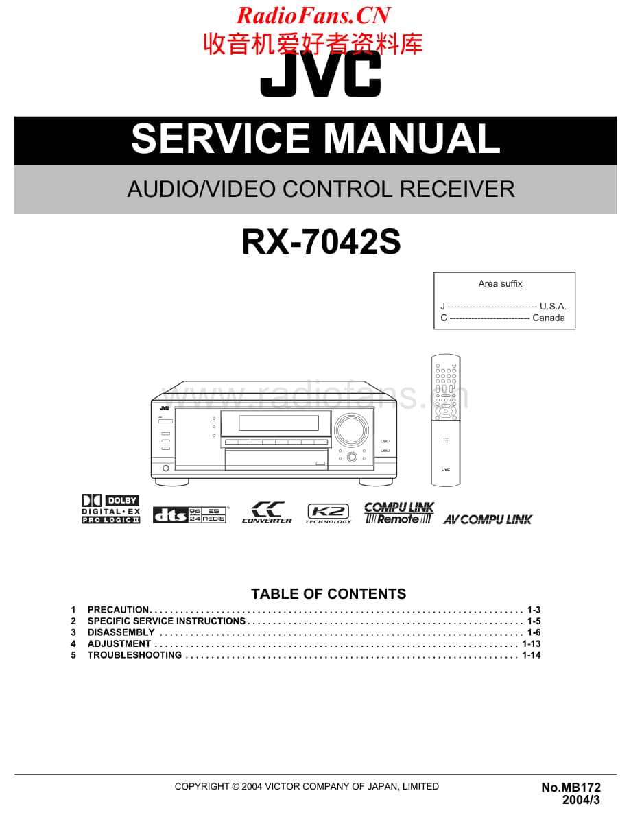 JVC-RX7042S-avr-sm维修电路原理图.pdf_第1页