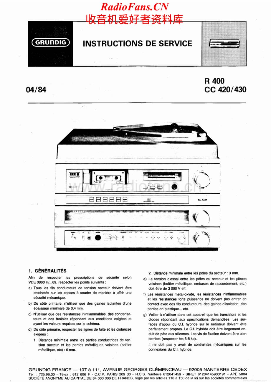 Grundig-CC420-rec-sm维修电路原理图.pdf_第1页