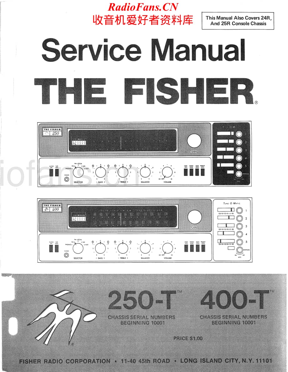 Fisher-250-rec-sm维修电路原理图.pdf_第1页