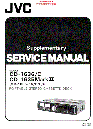 JVC-CD1635MKII-tape-sup维修电路原理图.pdf