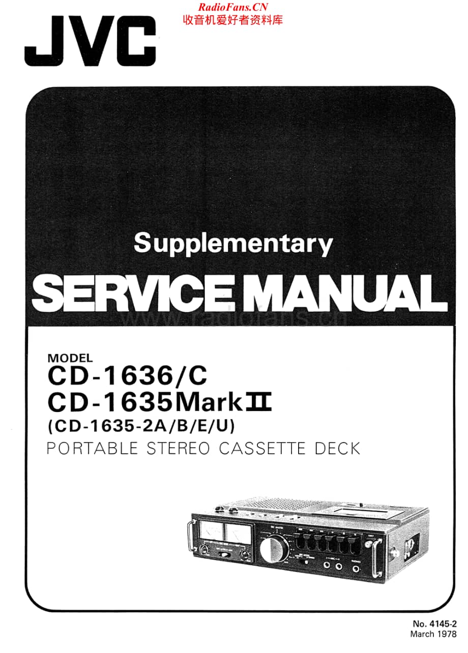 JVC-CD1635MKII-tape-sup维修电路原理图.pdf_第1页