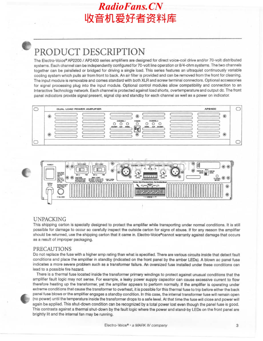 ElectroVoice-AP2200-pwr-sm维修电路原理图.pdf_第3页