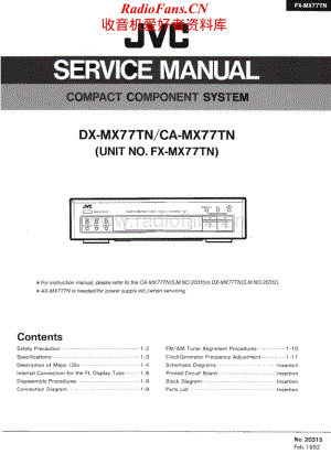 JVC-FXMX77TN-cs-sm维修电路原理图.pdf