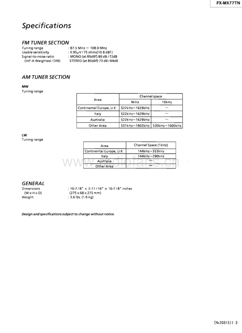 JVC-FXMX77TN-cs-sm维修电路原理图.pdf_第3页