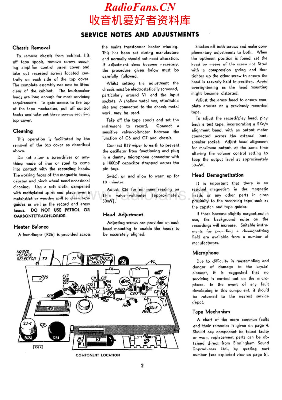 Ferguson-445TR-tape-sm维修电路原理图.pdf_第2页