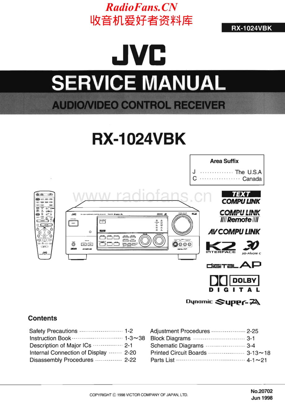 JVC-RX1024VBK-avr-sm维修电路原理图.pdf_第1页