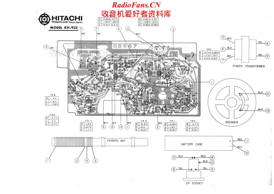 Hitachi-KH932-tun-sch维修电路原理图.pdf_第2页